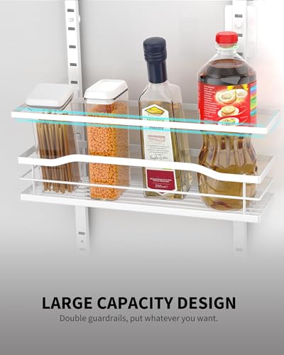 White 6 Tier Over Door Pantry Organizer (6-Tier Standard / White)