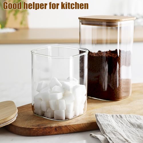 Glass Food Storage Jars with Airtight Lids