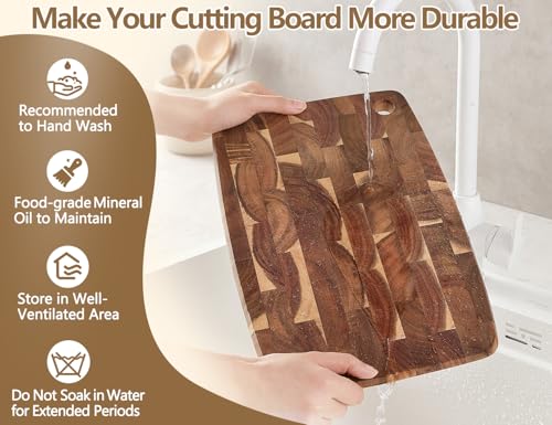 Small Acacia Wood End (14.1"L x 9.4"W)