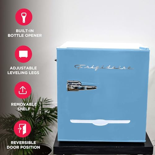 EFR176 1.6 cu. ft. Retro Bar Fridge with Side Bottle Opener (Blue)