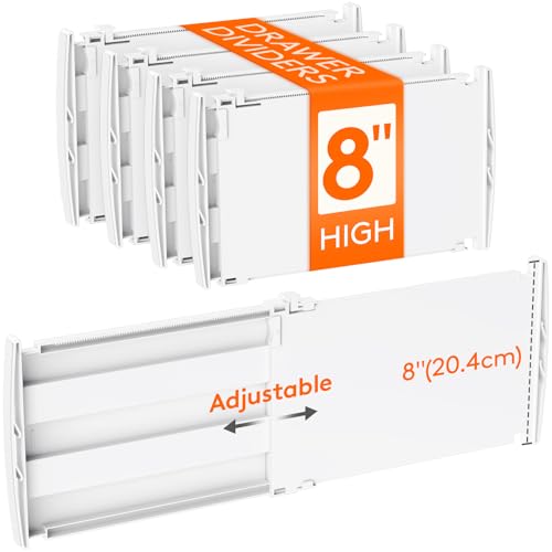 8" Tall Drawer Dividers (4 Count)