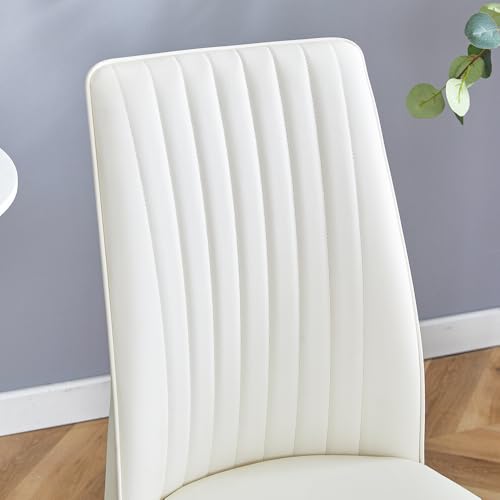 Modern Dining Chairs Set (B- White)
