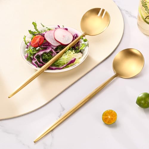 Gold Salad Serving Utensils (Gold)