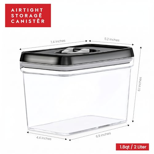 Airtight Food Storage Containers (03 Set of 4 - 2 Liters)