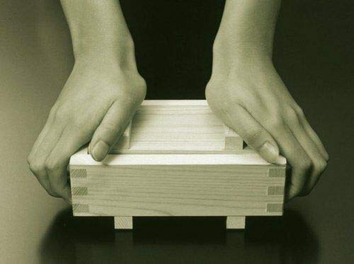 Wooden Rectangular Oshizushi Sushi Press Mold Maker Rice Mold (7 x 4 inch)