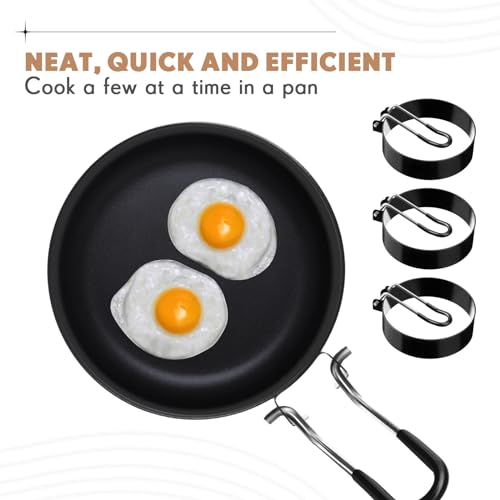 12 Pcs Egg Rings for Griddle Nonstick Pancake Mold