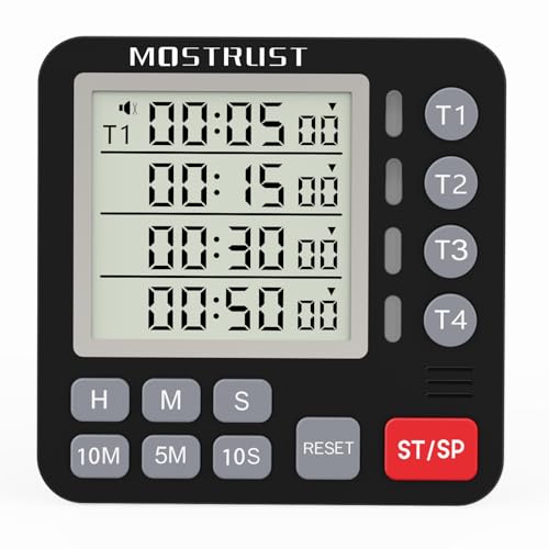 Digital Dual Kitchen Timer (Black)