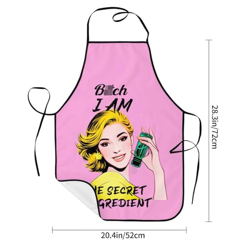 Funny Pink Retro I Am The Secret Ingredient Aprons