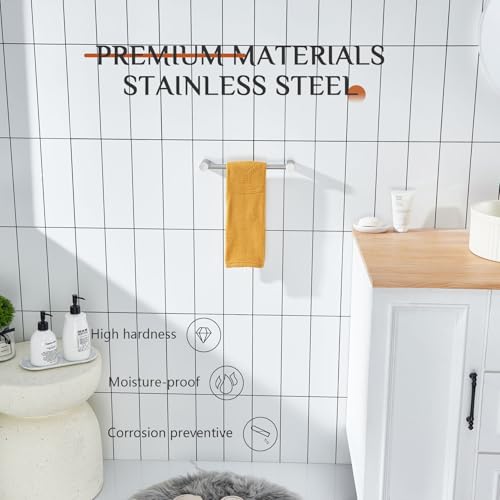 Towel Bars Brushed Nickel 16 (Brushed Nickel / 16-Inch)