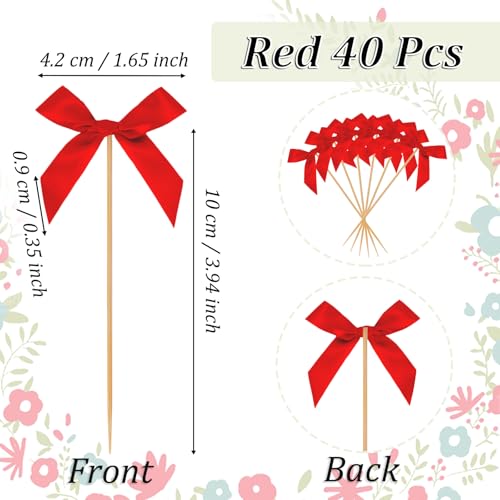 Red Cupcake Toppers (Red)