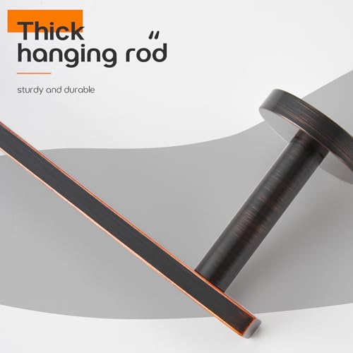 Bath Towel Rings Bathroom Towel Holder Modern Small Hand Towel Bars Stainless Steel Wall Mounted Oil Rubbed Bronze AN3001ORB (Oil Rubbed Bronze)