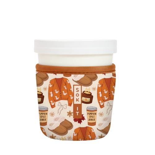 IceCreamSok Insulated Neoprene Cover (Just a Fall Girlie / Fits Tapered Pints)