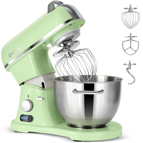 8.4QT Commercial Stand Mixer 800W with Aluminum Die Casting Meets the Standard of NSF (Pistachio 8.4QT)