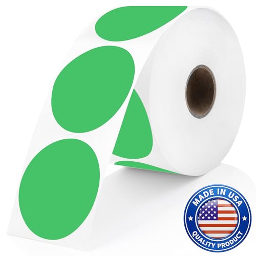 Dark Green Thermal Labels (Dark Green / 735 Stickers)