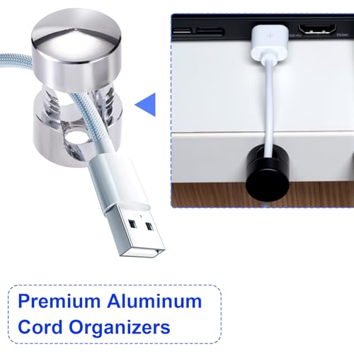 8 Sets Charger Holders for Cords (8 Sets / 8 colors)
