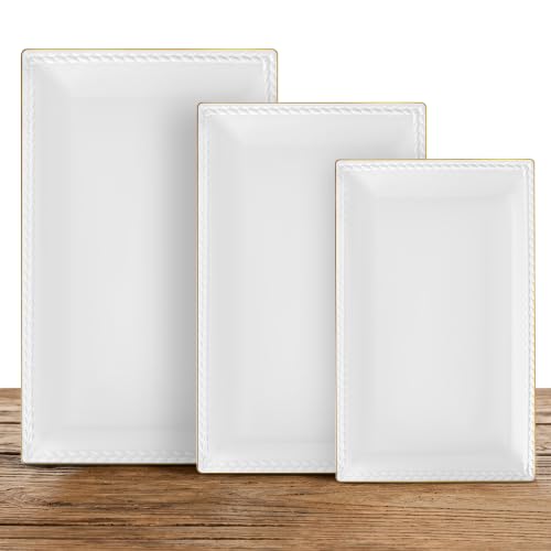 Ceramic Serving Platter Set (3 Count)