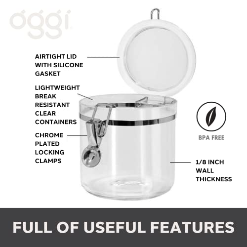 Jumbo Clear Canister with Clamp Lid (150-Fluid Ounce / Canister)