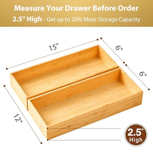 Bamboo Kitchen Utensils Organizer