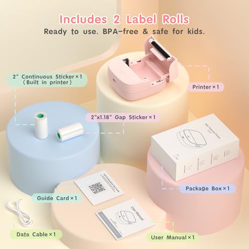JD 23 Sticker Printer (Pink)