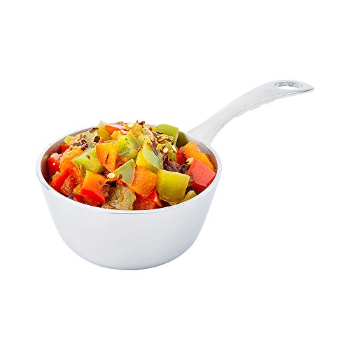 7 Inch x 3.4 Inch Small Saucepan 1 Round Small Pot For Cooking (Stainless Steel / Sauce Pan)