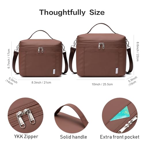 NOL 8L Insulated Lunch Bags for Women Cooler Bag Lightweight Nylon Waterproof Lunch Box For WorkMedium