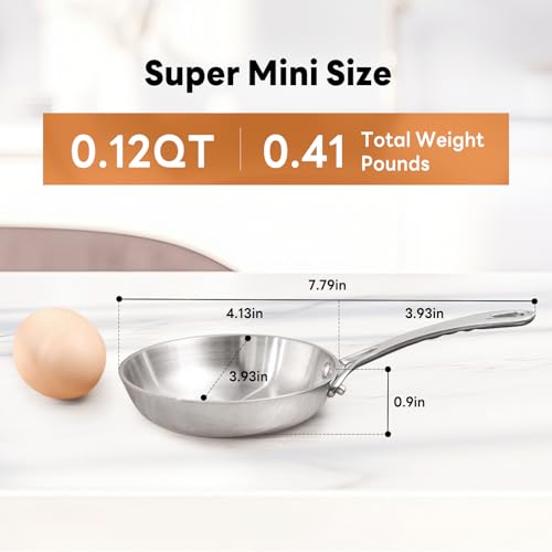 0.12QT Mini Sauce Pan (0.12 QT / Silver)