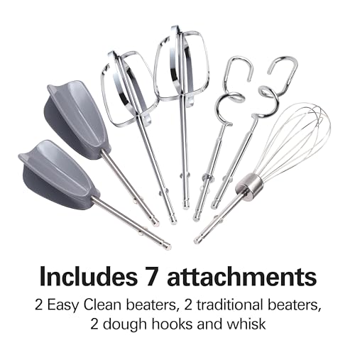 6 Speed Electric Hand Mixer With Easy Clean Beaters (Blue / Powerful 275 Watt Motor)
