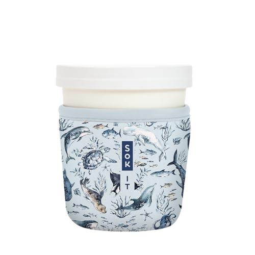 IceCreamSok Insulated Neoprene Cover (Ocean Echo / Fits Tapered Pints)