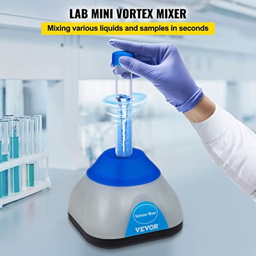 Vortex Mixer 3000rpm Mini Vortex Mixer Shaker (Transparent)
