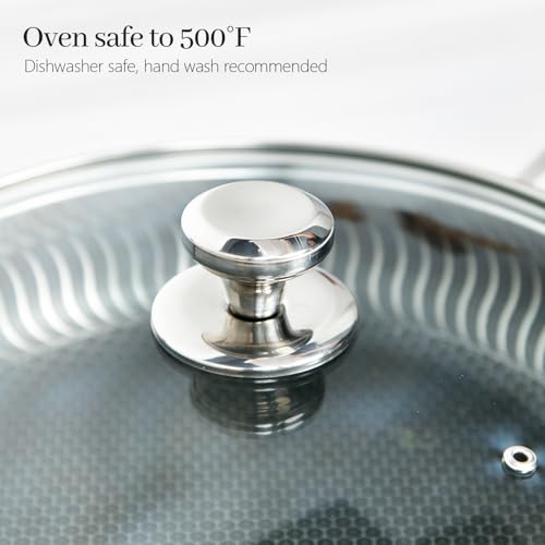 10.25 In Glass Lid for Frying Pan (10.25 in / Silvery / Round)