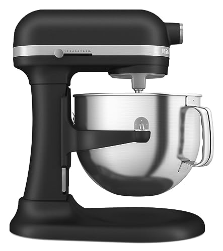 7 Quart Bowl Lift Stand Mixer with Accessories (Cast Iron Black)