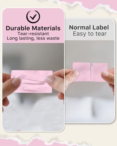 2.25x1.25 Inch Thermal Labels (2.25"x1.25" / Pink)