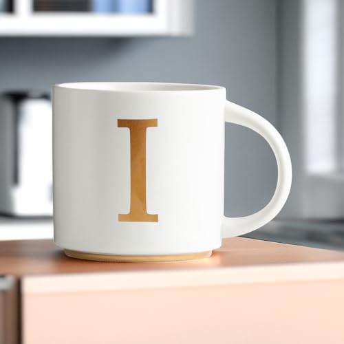 Monogram Ceramic Mugs (gold-I)