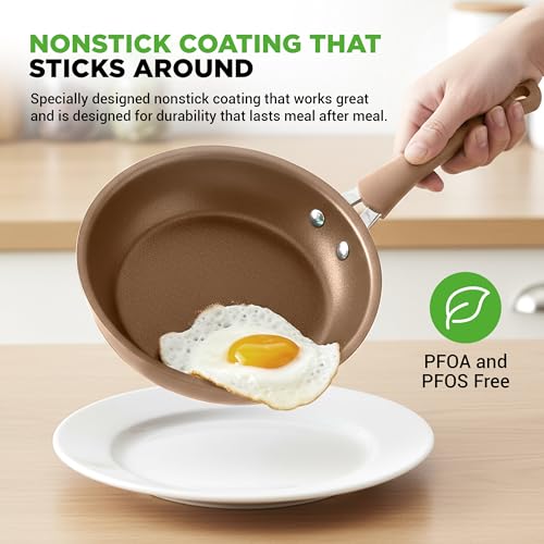 20 Piece Pots and Pans Set Non Stick (20 piece / Shiny Golden)