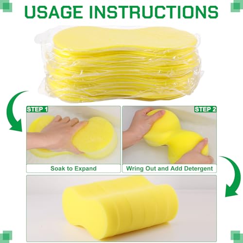 24 Pack Large Sponges Bulk Vacuum Compressed Packing (24 Count)
