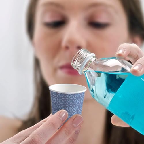 600 Pack 3 oz Paper Cups Disposable Bathroom Mouthwash Cups Navy (Navy / 3 oz-600)