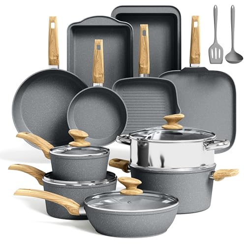 Granite Pots and Pans Set Non Stick