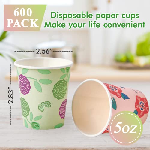 5 oz Paper Cups (5OZ - Pink Green)