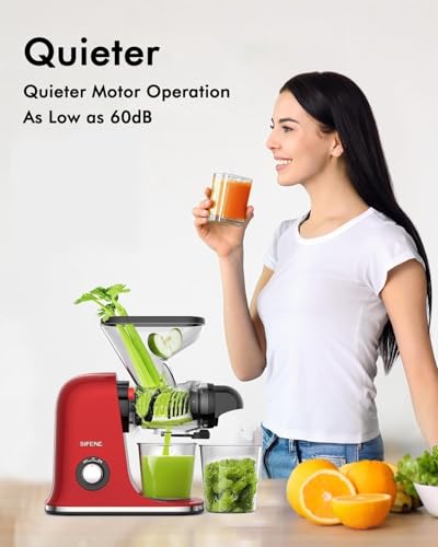 Mini Slow Masticating Juicer (Red)