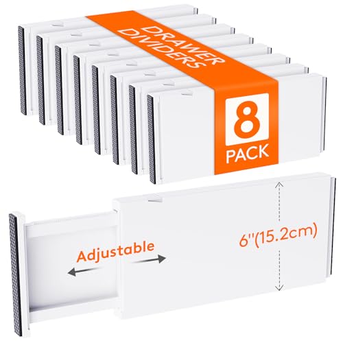 6" Tall Upgrade Drawer Dividers (6"H, 13.5-22"L)