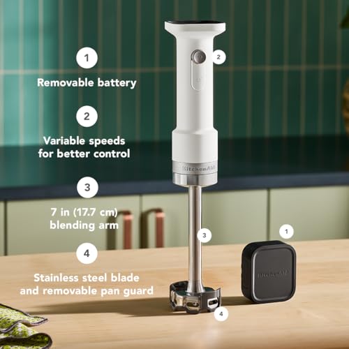 Go Cordless Hand Blender (Porcelain White)