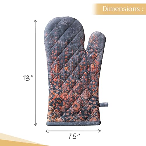 Maison d'Hermine Oven Gloves 100% Cotton Oven Mitt (024 - Imperfection / 7.5" x 13" (Oven Mitt))