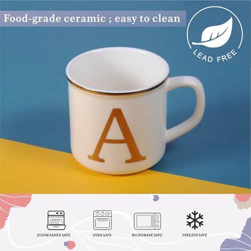 Ceramic Coffee Mug 16oz (Letter A Mug)