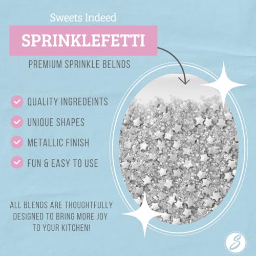 Sanding Sugar Crystals for Baking & Decorating (Silver Galaxy)