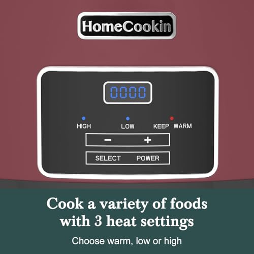 8 Quart Programmable Slow Cooker with Timer Keep Warm