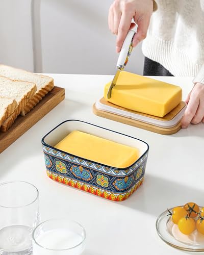 KRVI Butter Dish with Lid (Berber Mosaic)