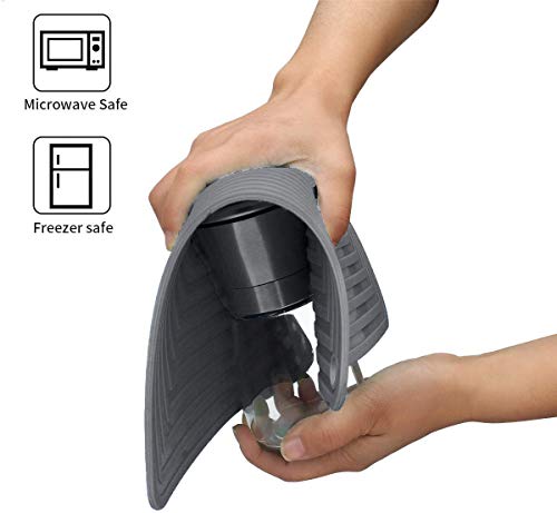 Large Silicone Trivet Mats for Hot Dishes (Dark Gray)