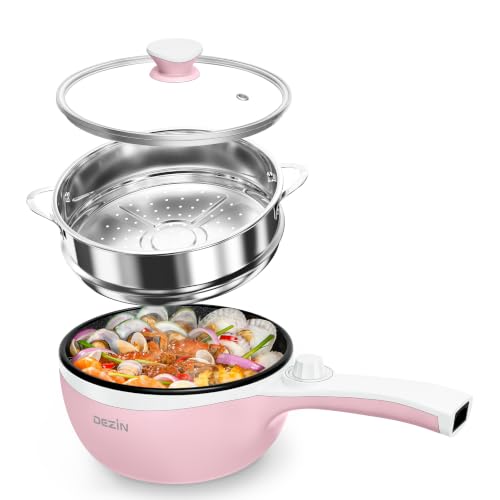 Electric Pot with Steamer (1.5 L (With Steamer) / Pink 2)