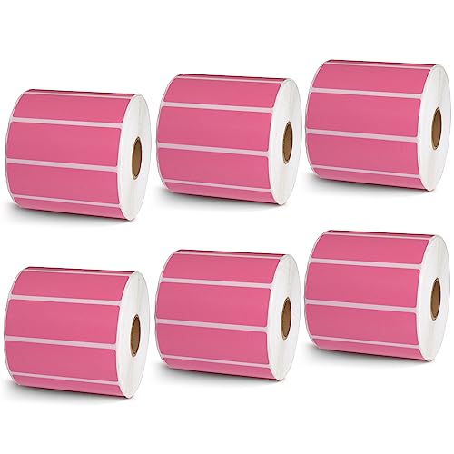 3" x 1" 76 mm x 25 mm (3 in x 1 in / Pink)