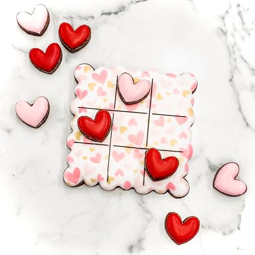 Cookie Cutter and Stencil Bundle Royal Icing Cookies Stencils Paint Your Own Biscuit Bakery Starter Kits Royal Icing Fondant Cutters Birthday Wedding Holiday Cookies Painting Coloring Pages Comb (Tic-tac-toe)